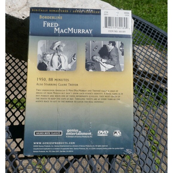 Borderline Fred MacMurray DVD Movie Claire Trevor New Sealed - Picture 6 of 7
